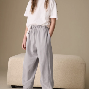 Girls Pure Cotton Barrel Joggers